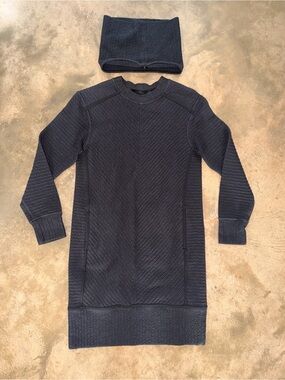 lululemon ribbed long sleeve dress Lululemon Ribbed Long-Sleeve Dress - Medium Forest